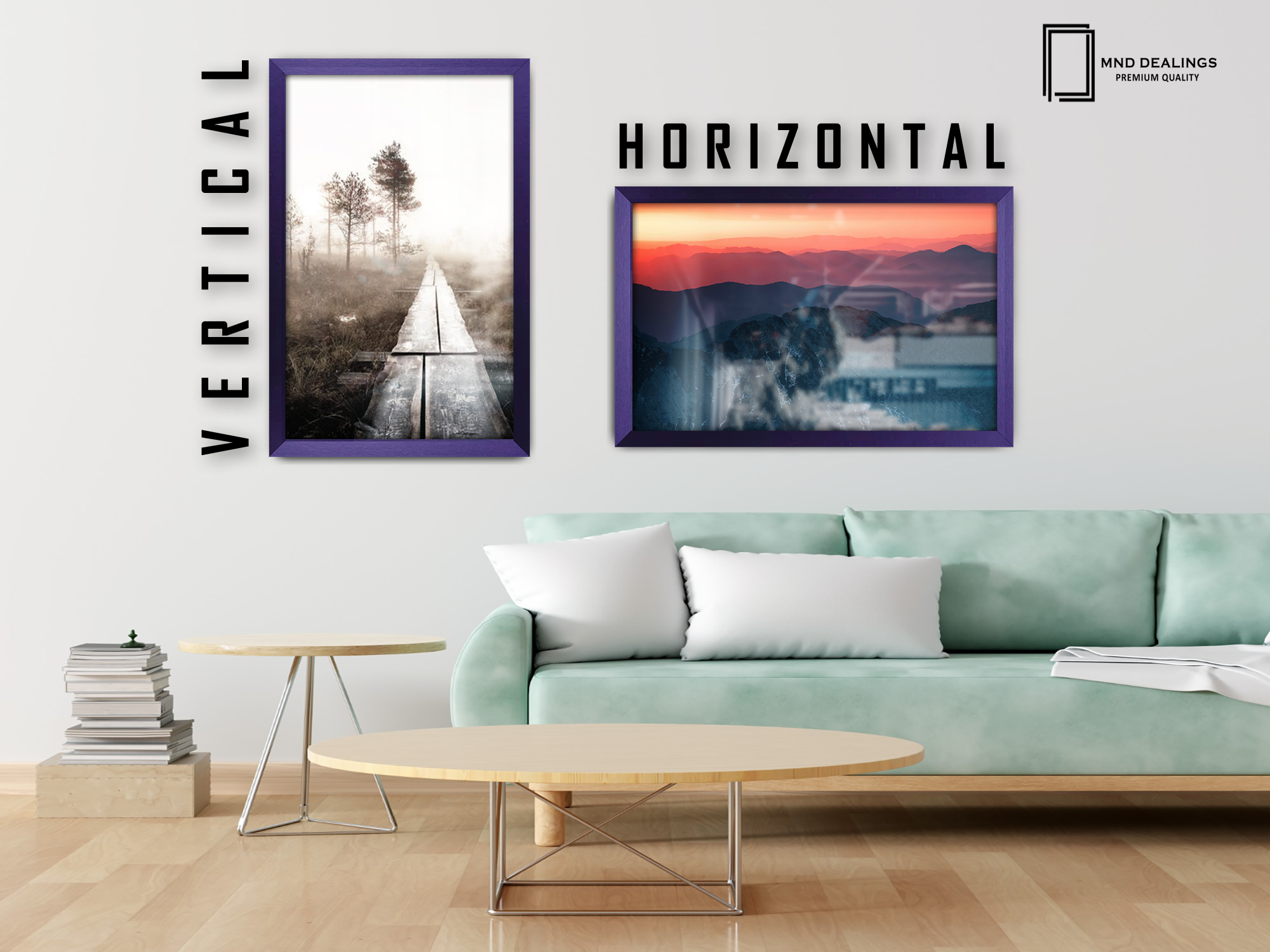 ( 46 x 61 CM ) / 24 x 18 Inch  |  Photo Frames - MDF
 -  [ Purple ]