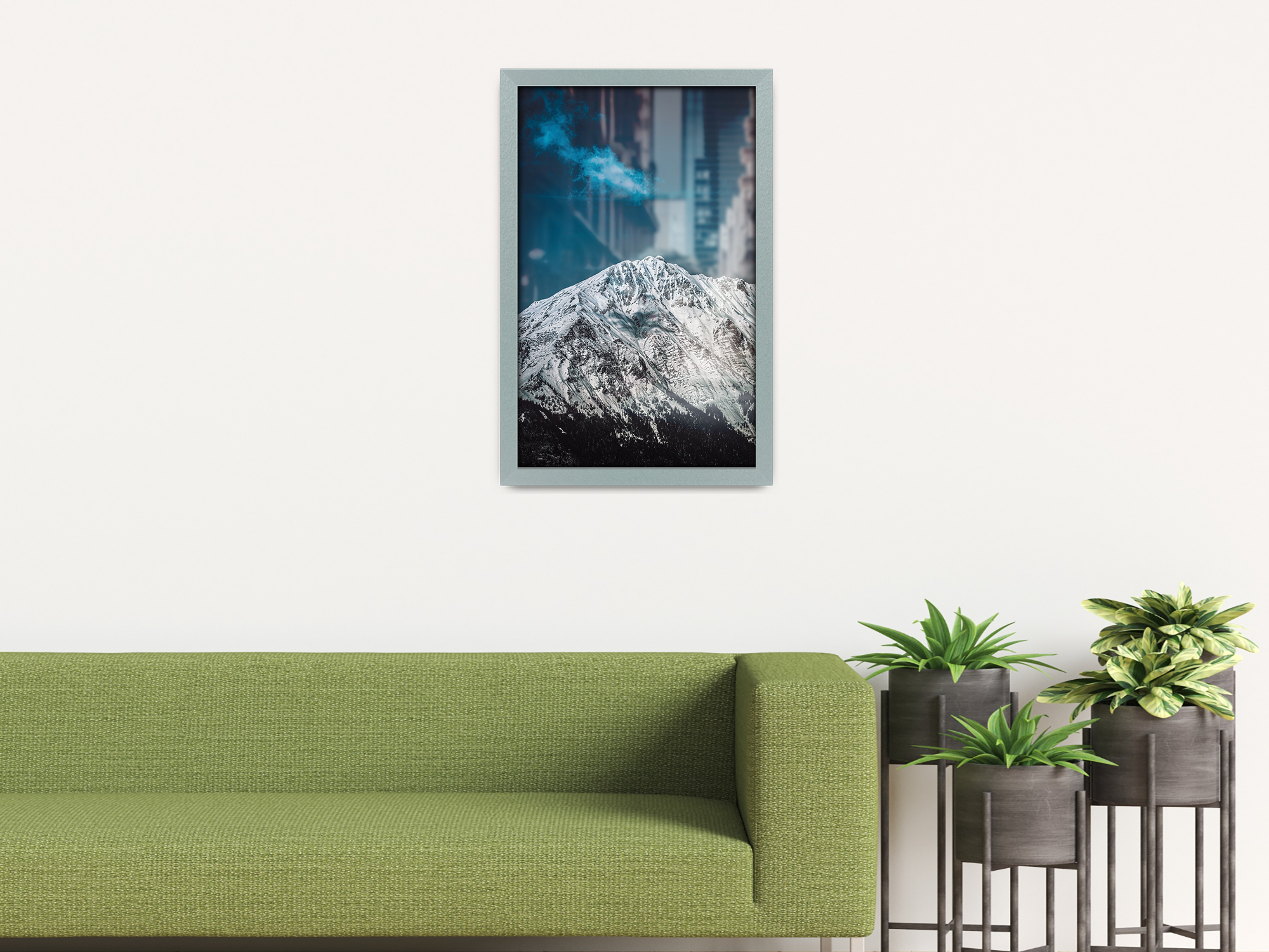 ( 46 x 61 CM ) / 24 x 18 Inch  |  Frames - MDF
 -  [ Silver ]