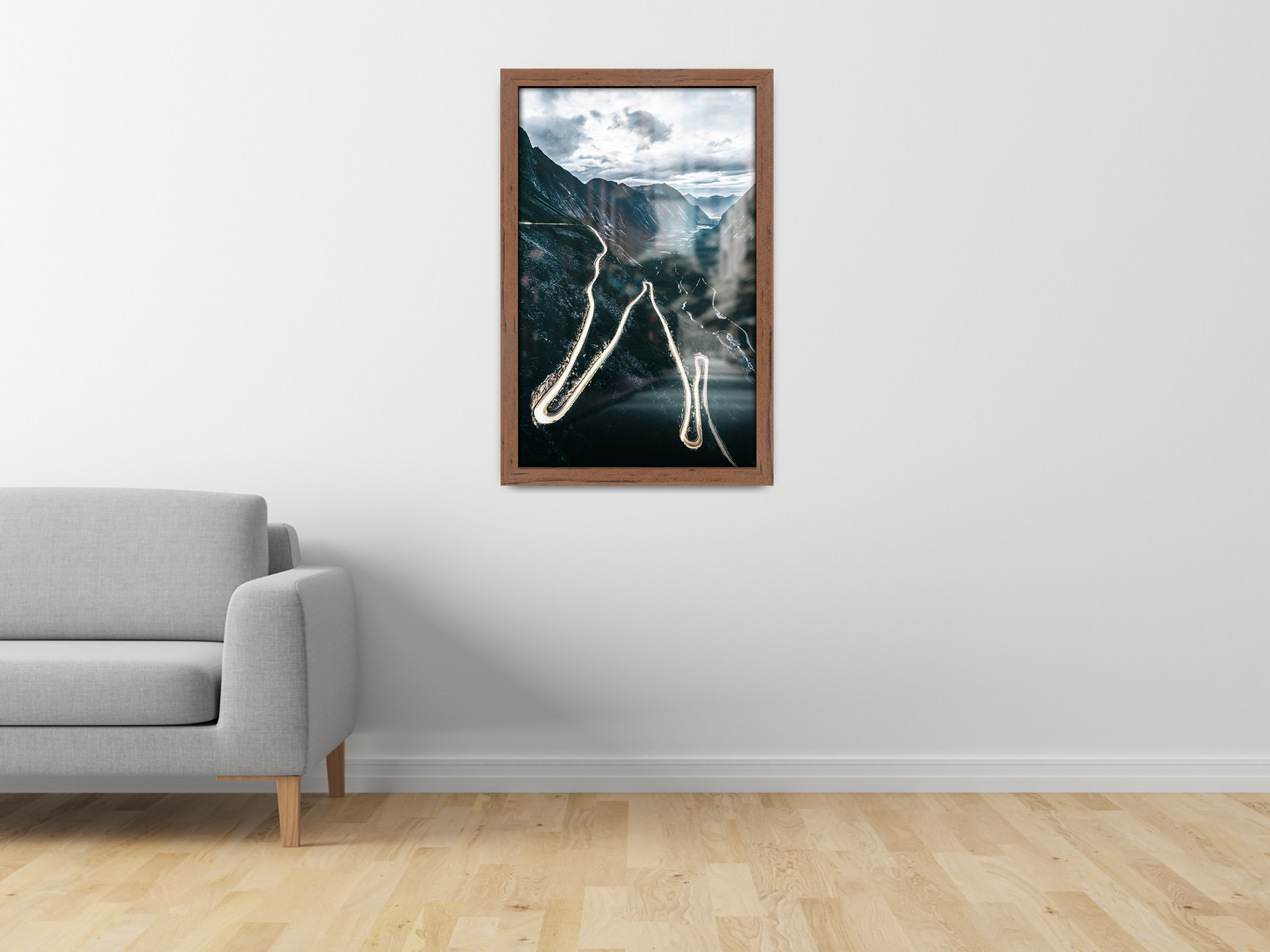 ( 46 x 61 CM ) / 24 x 18 Inch  |  Frames - MDF
 -  [ Walnut ]