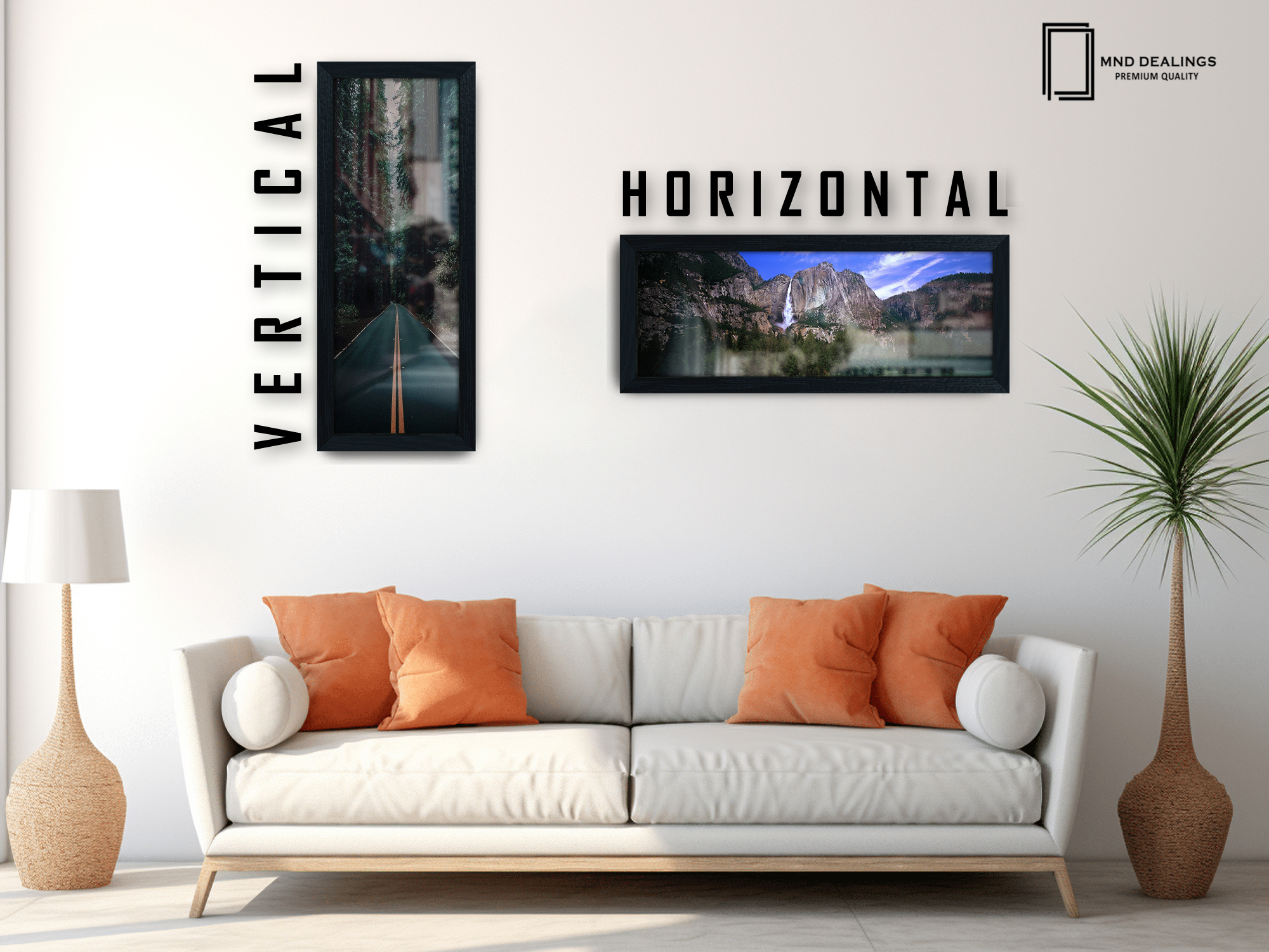 ( 50 x 100 CM ) / 40 x 20 Inch | Frames - MDF
 -  [ Black ]