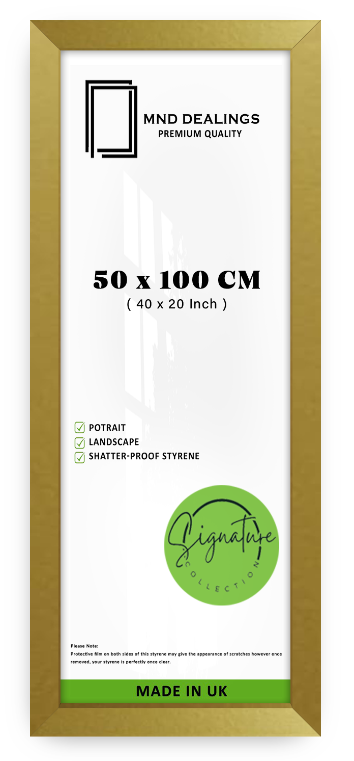 ( 50 x 100 CM ) / 40 x 20 Inch | Frames - MDF
 -  [ Gold ]