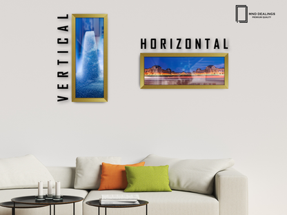 ( 50 x 100 CM ) / 40 x 20 Inch | Frames - MDF
 -  [ Gold ]