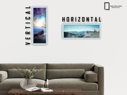 ( 50 x 100 CM ) / 40 x 20 Inch | Picture Frames - MDF
 -  [ Light Grey ]