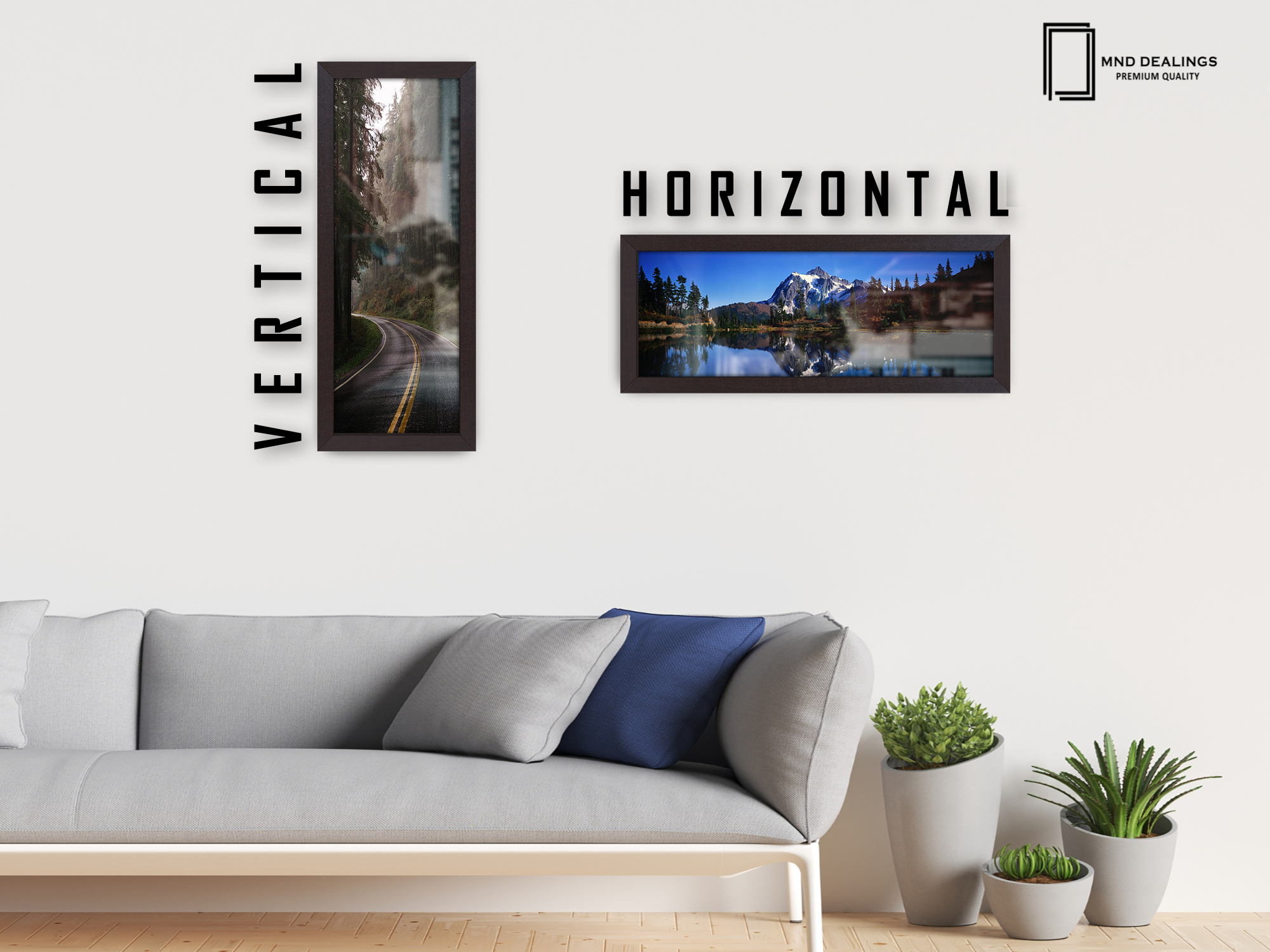 ( 50 x 100 CM ) / 40 x 20 Inch | Frames - MDF
 -  [ Mahogany ]