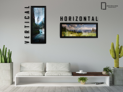 ( 50 x 100 CM ) / 40 x 20 Inch | Frames - MDF
 -  [ Matt Black ]