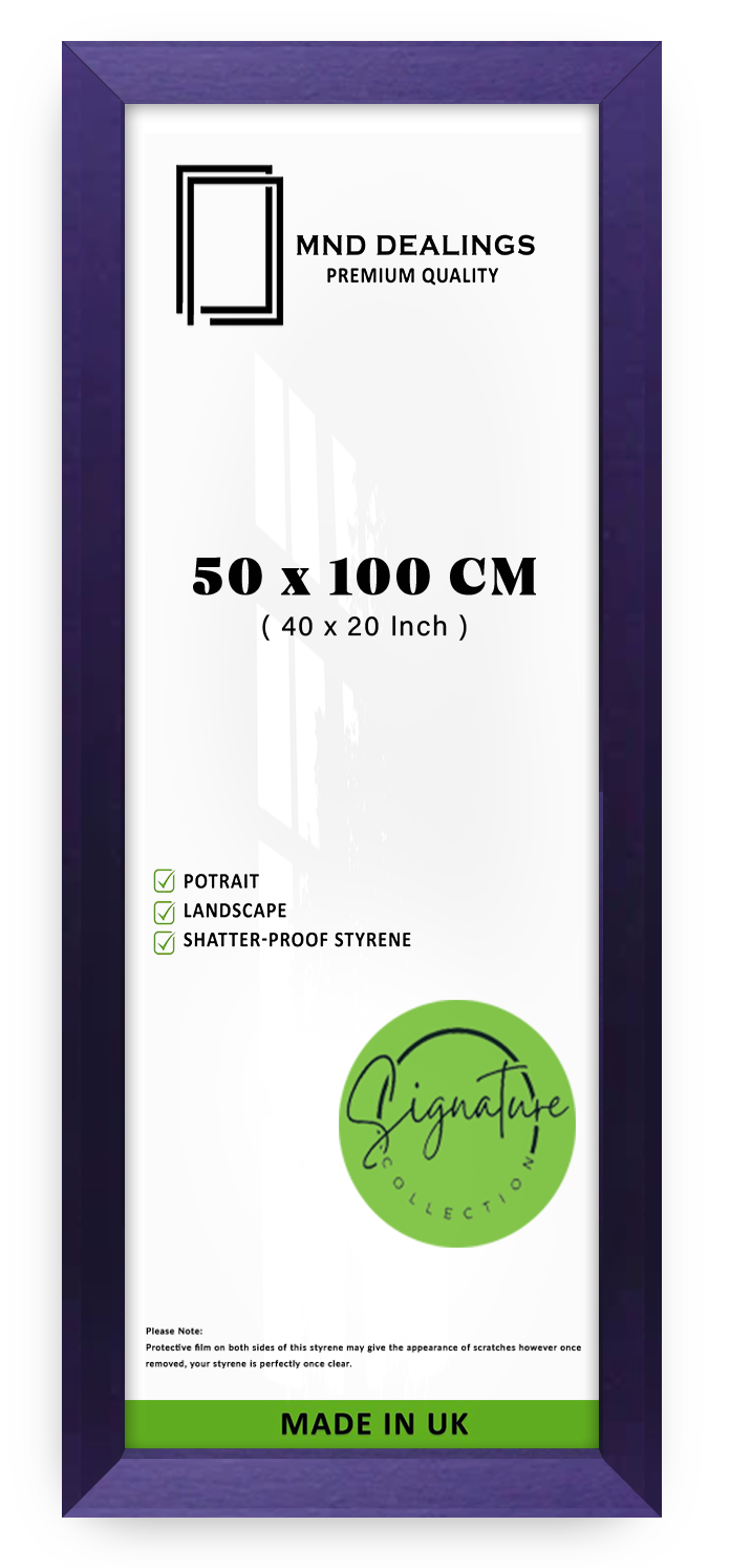 ( 50 x 100 CM ) / 40 x 20 Inch | Display Frame - MDF
 -  [ Purple ]