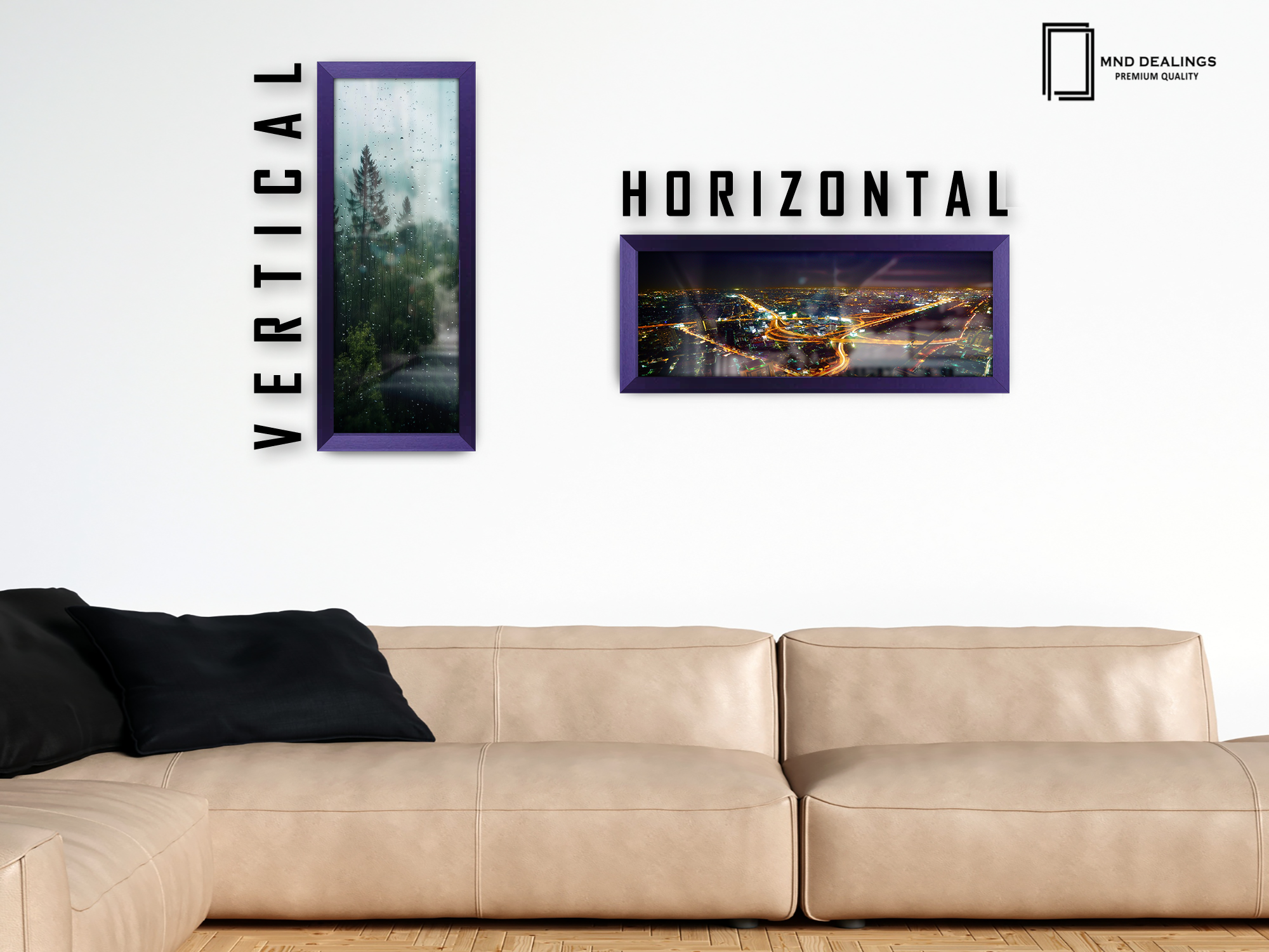 ( 50 x 100 CM ) / 40 x 20 Inch | Display Frame - MDF
 -  [ Purple ]