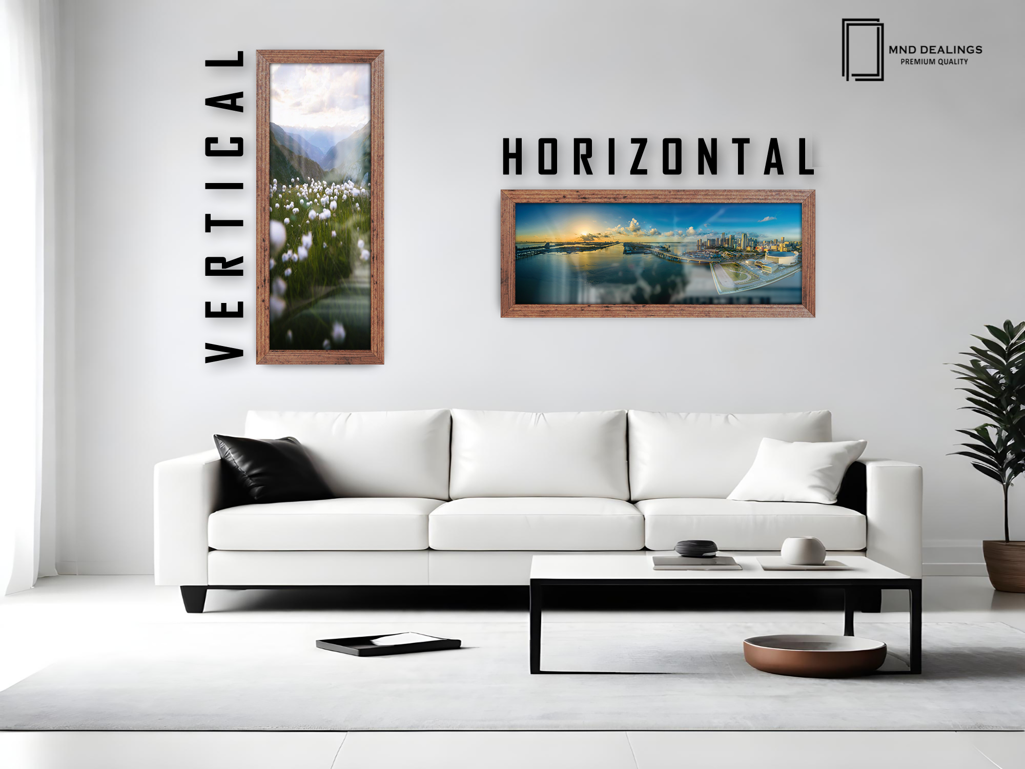 ( 50 x 100 CM ) / 40 x 20 Inch | Frames - MDF
 -  [ Rustic ]
