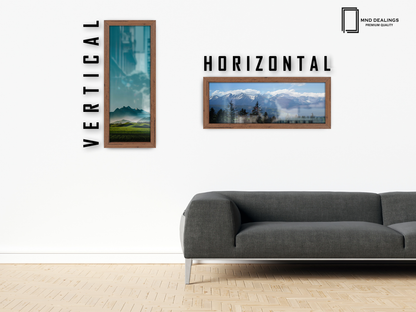 ( 50 x 100 CM ) / 40 x 20 Inch | Poster Frames - MDF
 -  [ Walnut ]