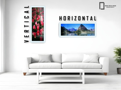 ( 50 x 100 CM ) / 40 x 20 Inch | Photo Frames - MDF
 -  [ White ]