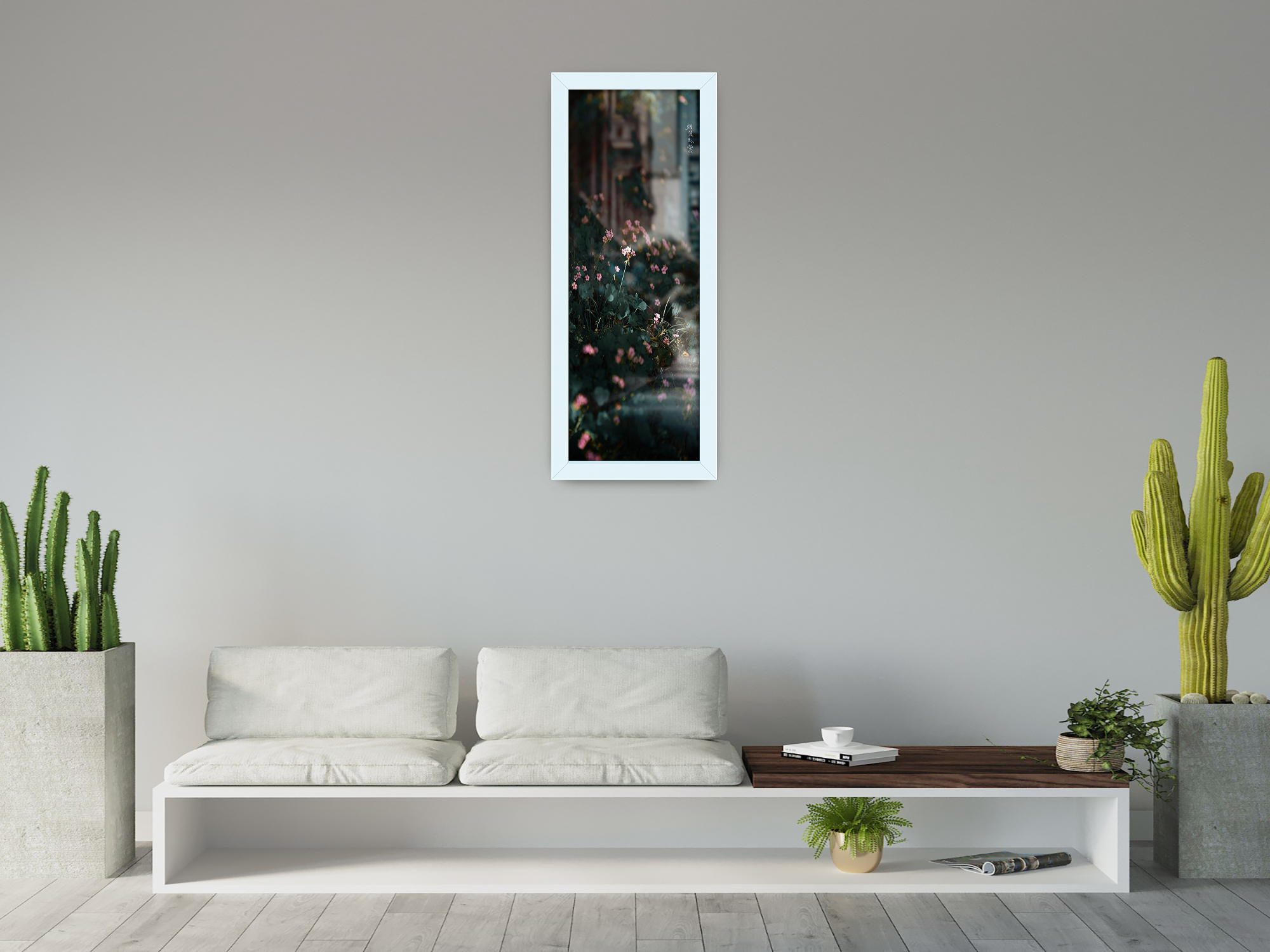 ( 50 x 100 CM ) / 40 x 20 Inch | Photo Frames - MDF
 -  [ White ]