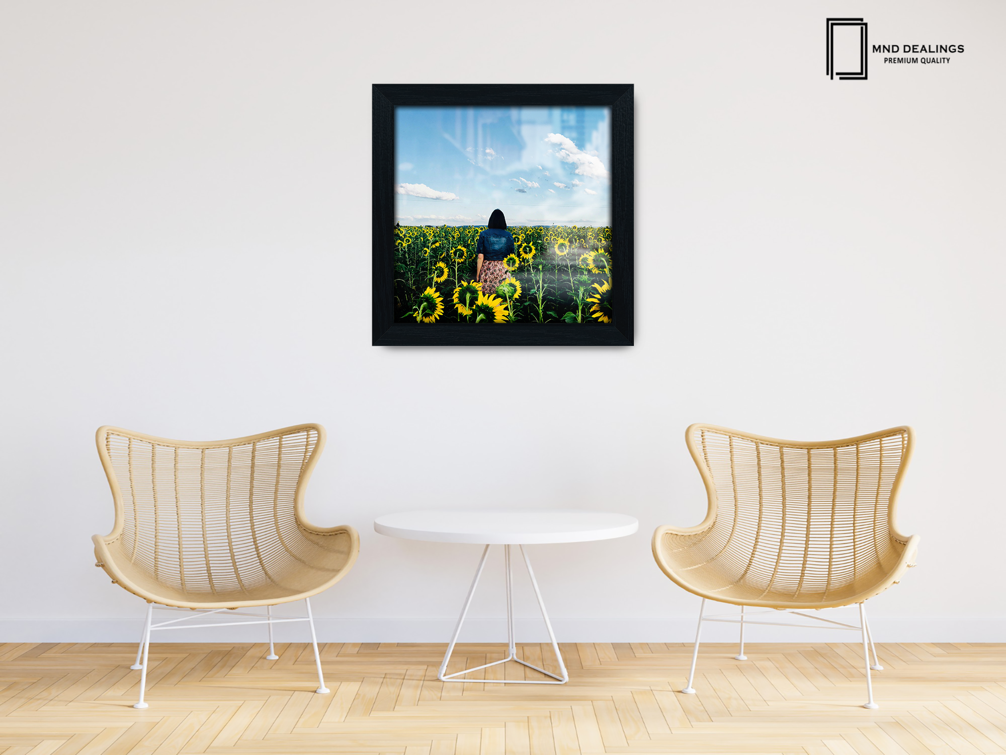 ( 50 x 50 CM ) / 20 x 20 Inch  |  Photo Frames - MDF
 -  [ Black ]