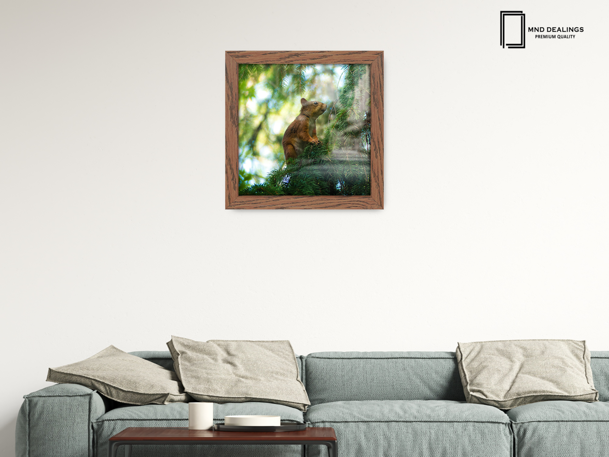 ( 50 x 50 CM ) / 20 x 20 Inch  |  Display Frame - MDF
 -  [ Dark Oak ]