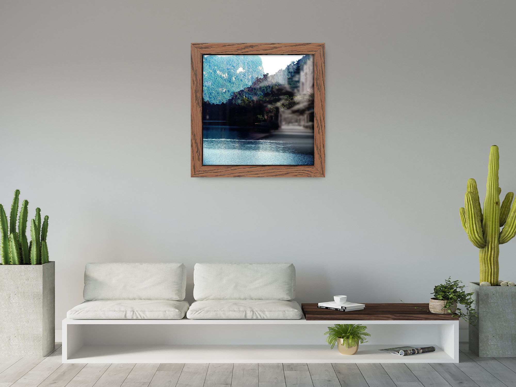 ( 50 x 50 CM ) / 20 x 20 Inch  |  Display Frame - MDF
 -  [ Dark Oak ]