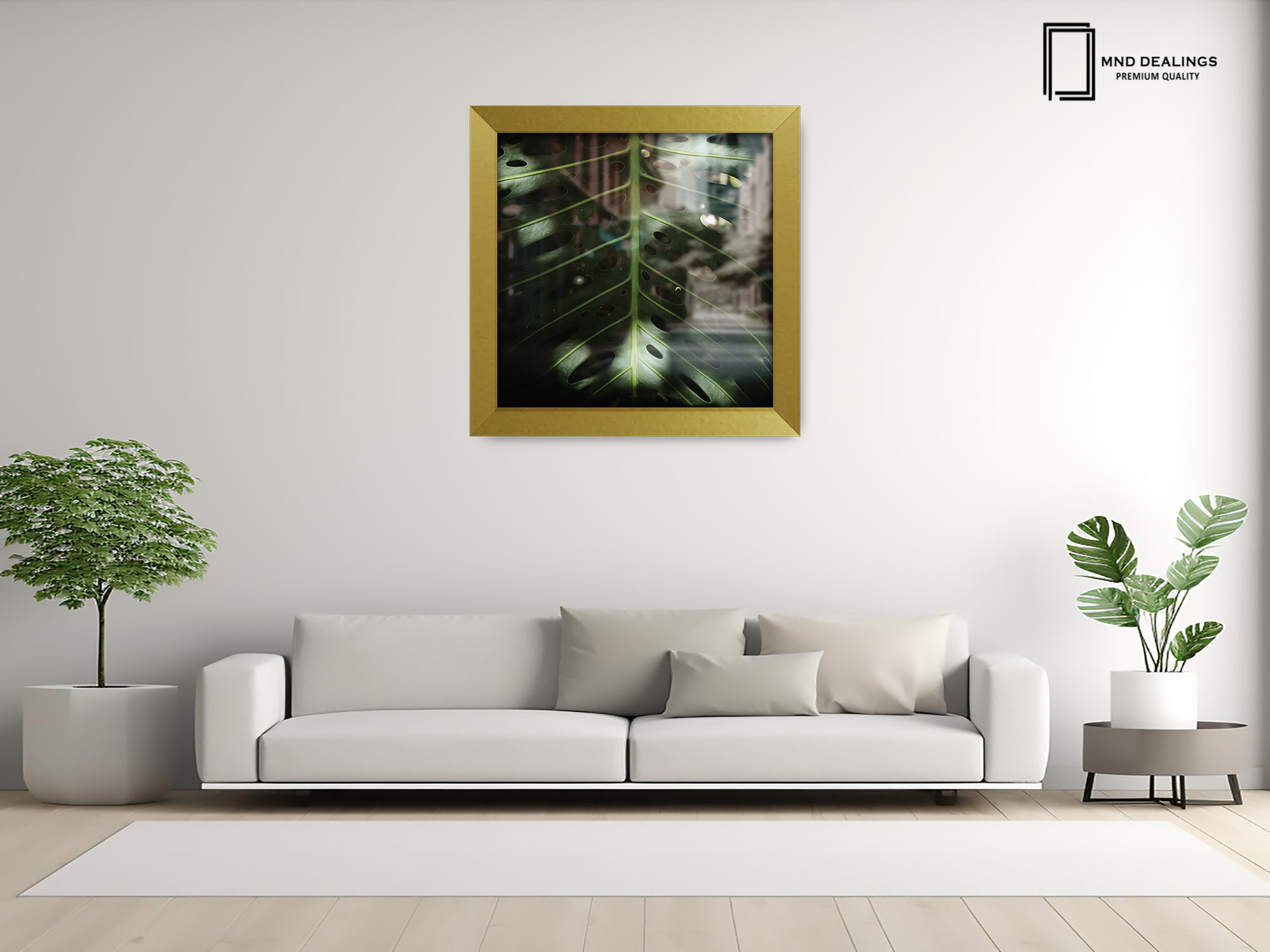 ( 50 x 50 CM ) / 20 x 20 Inch  |  Frames - MDF
 -  [ Gold ]