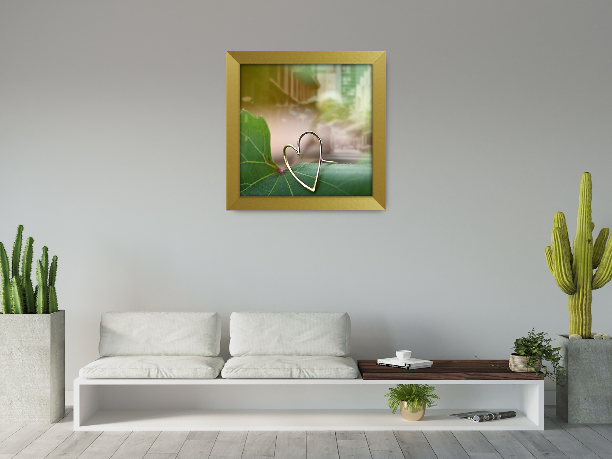 ( 50 x 50 CM ) / 20 x 20 Inch  |  Frames - MDF
 -  [ Gold ]