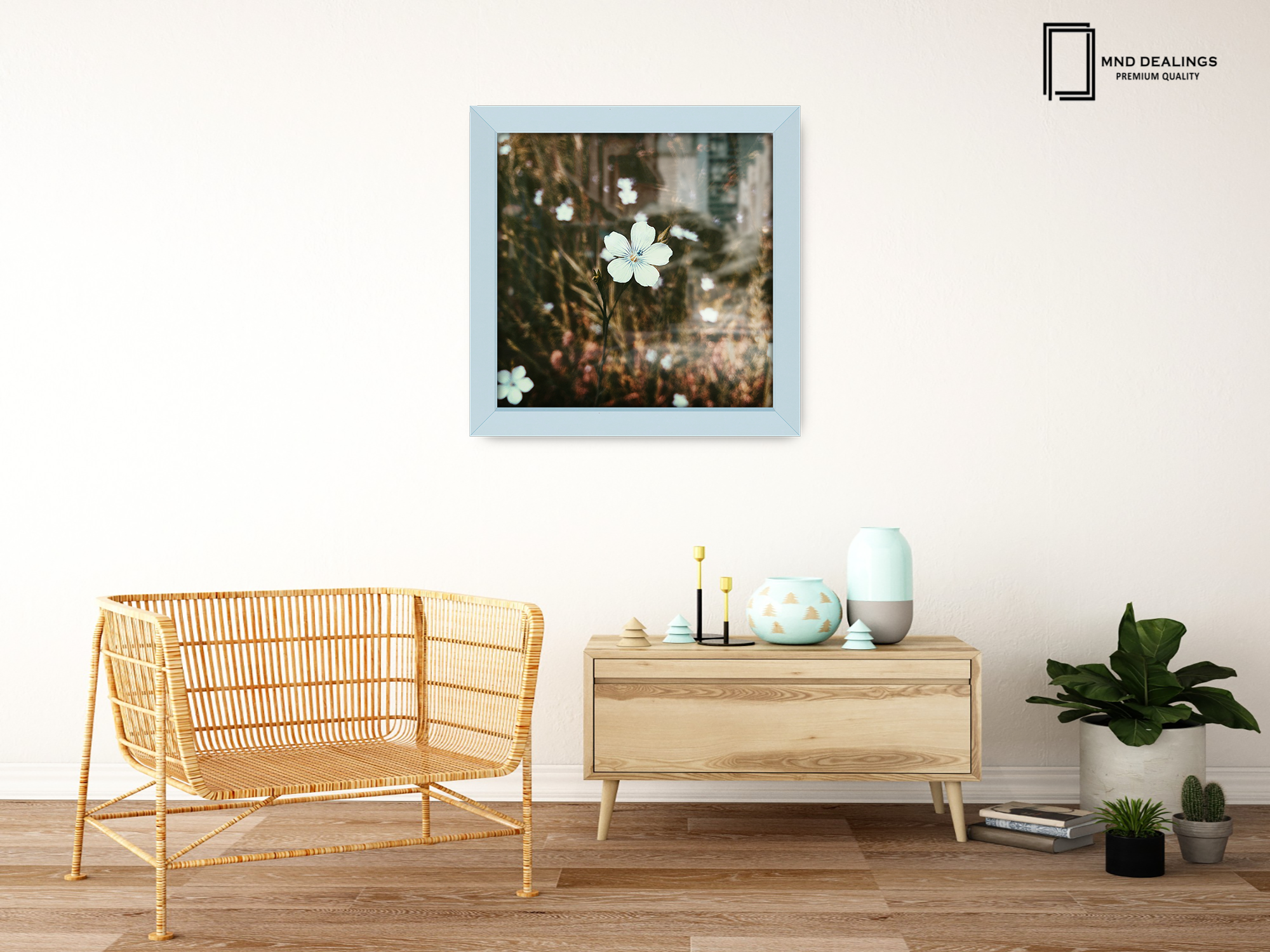 ( 50 x 50 CM ) / 20 x 20 Inch  |  Frames - MDF
 -  [ Light Grey ]