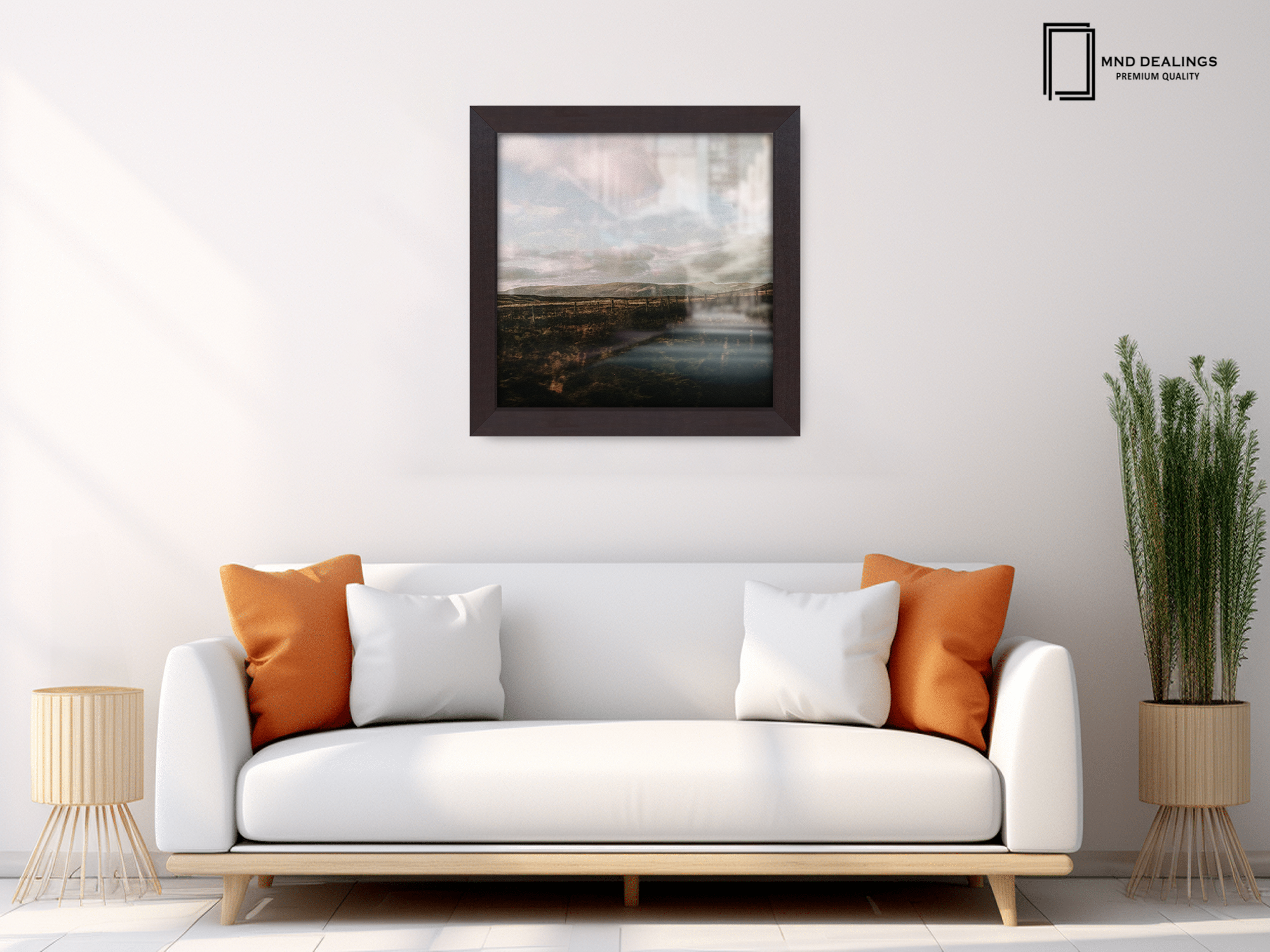 ( 50 x 50 CM ) / 20 x 20 Inch  |  Photo Frames - MDF
 -  [ Mahogany ]