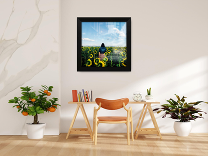 ( 50 x 50 CM ) / 20 x 20 Inch  |  Frames - MDF
 -  [ Matt Black ]
