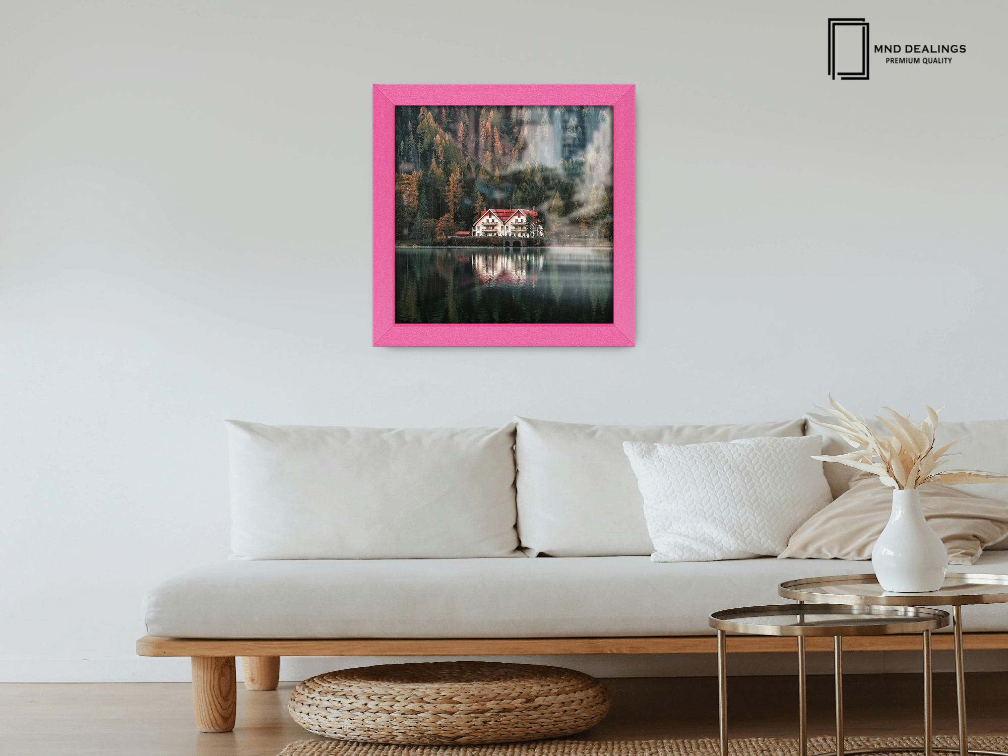 ( 50 x 50 CM ) / 20 x 20 Inch  |  Frames - MDF
 -  [ Pink ]