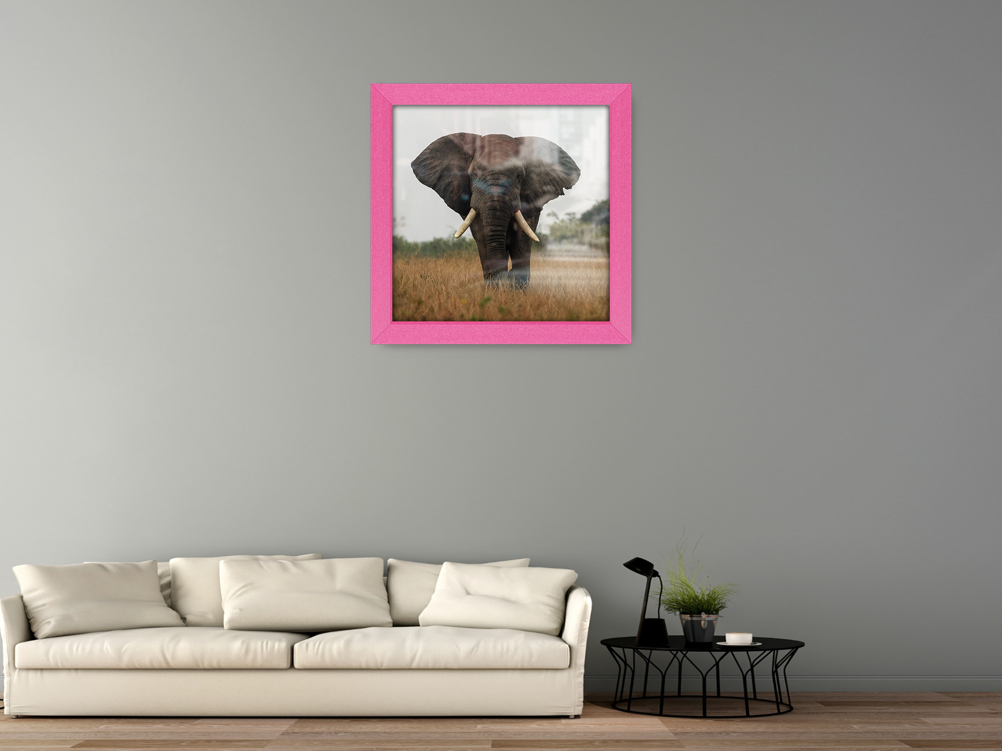( 50 x 50 CM ) / 20 x 20 Inch  |  Frames - MDF
 -  [ Pink ]