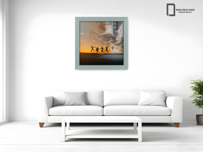 ( 50 x 50 CM ) / 20 x 20 Inch  |  Display Frame - MDF
 -  [ Silver ]