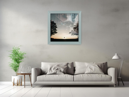 ( 50 x 50 CM ) / 20 x 20 Inch  |  Display Frame - MDF
 -  [ Silver ]