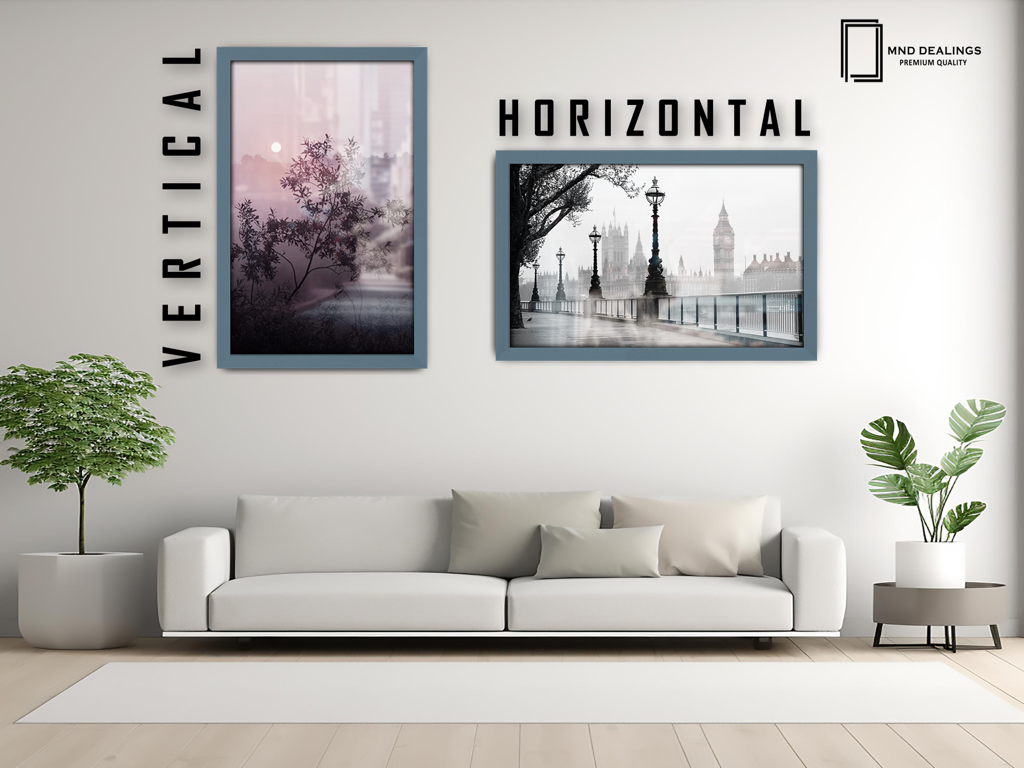 ( 50 x 60 CM ) / 24 x 20 Inch  |  Display Frame - MDF
 -  [ Dark Grey ]