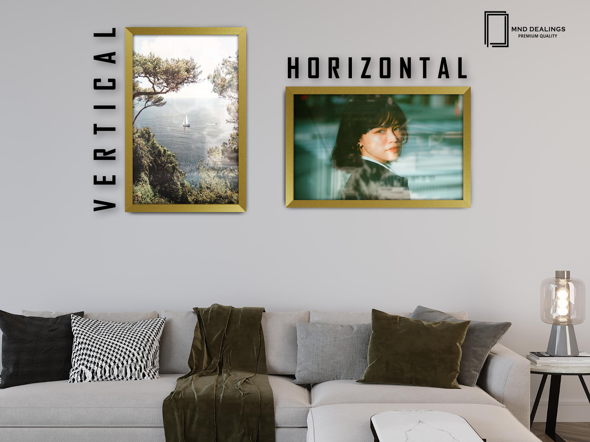 ( 50 x 60 CM ) / 24 x 20 Inch  |  Poster Frames - MDF
 -  [ Gold ]