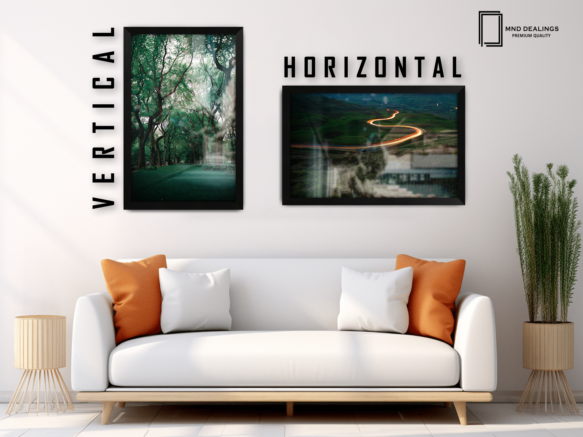 ( 50 x 60 CM ) / 24 x 20 Inch  |  Frames - MDF
 -  [ Matt Black ]