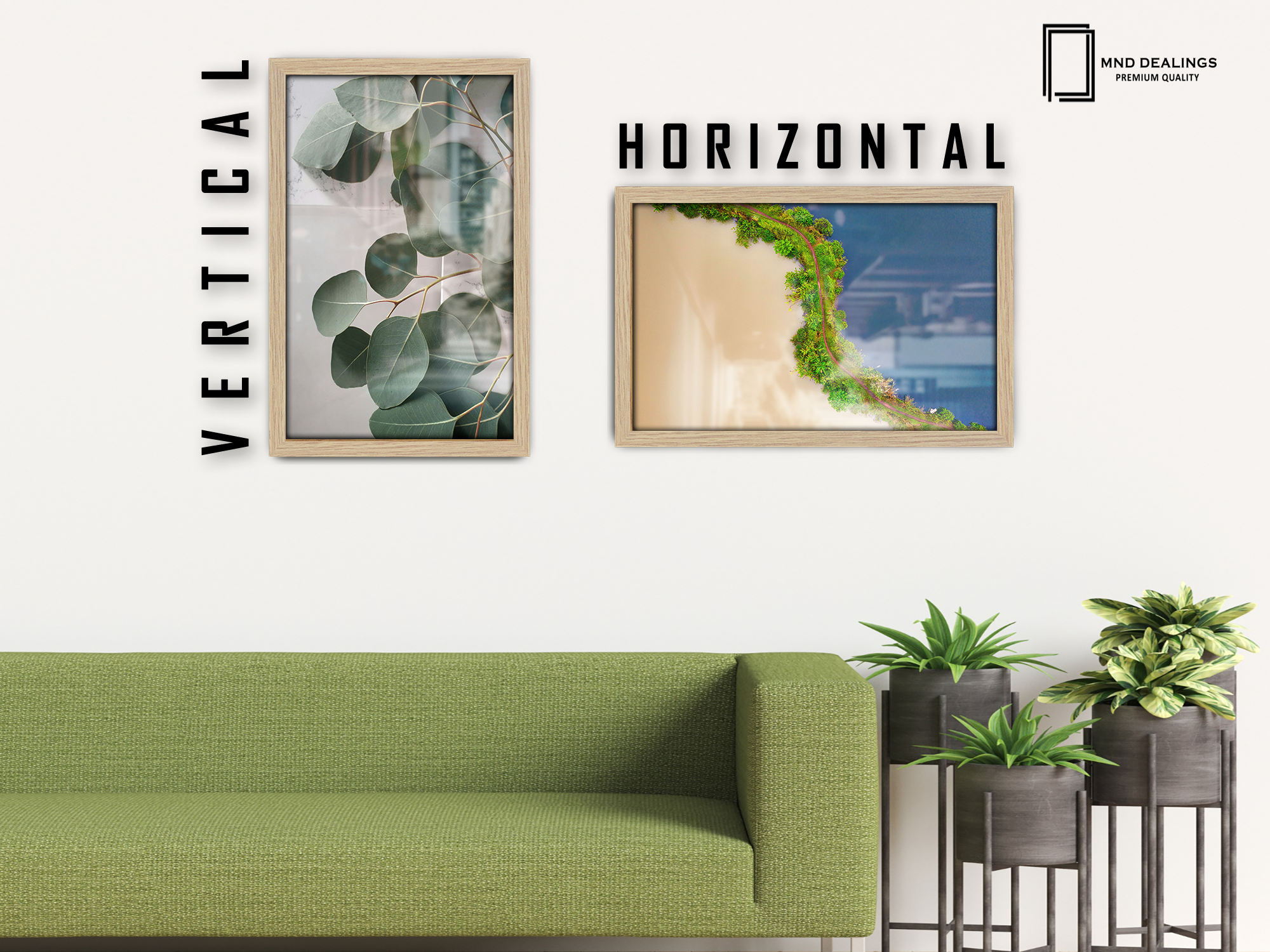 ( 50 x 60 CM ) / 24 x 20 Inch  |  Photo Frames - MDF
 -  [ Oak ]