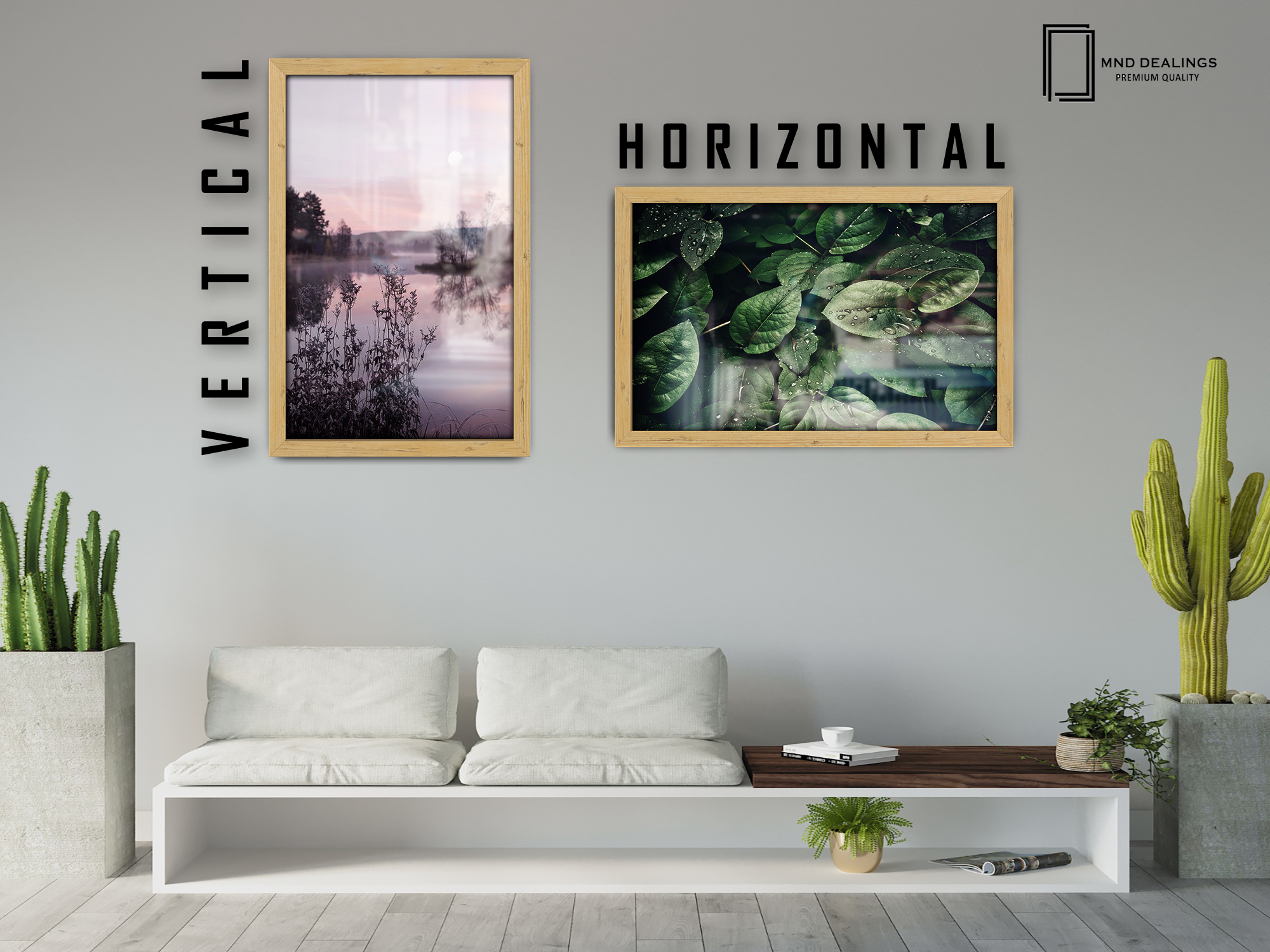 ( 50 x 60 CM ) / 24 x 20 Inch  |  Art Frames - MDF
 -  [ Pine ]