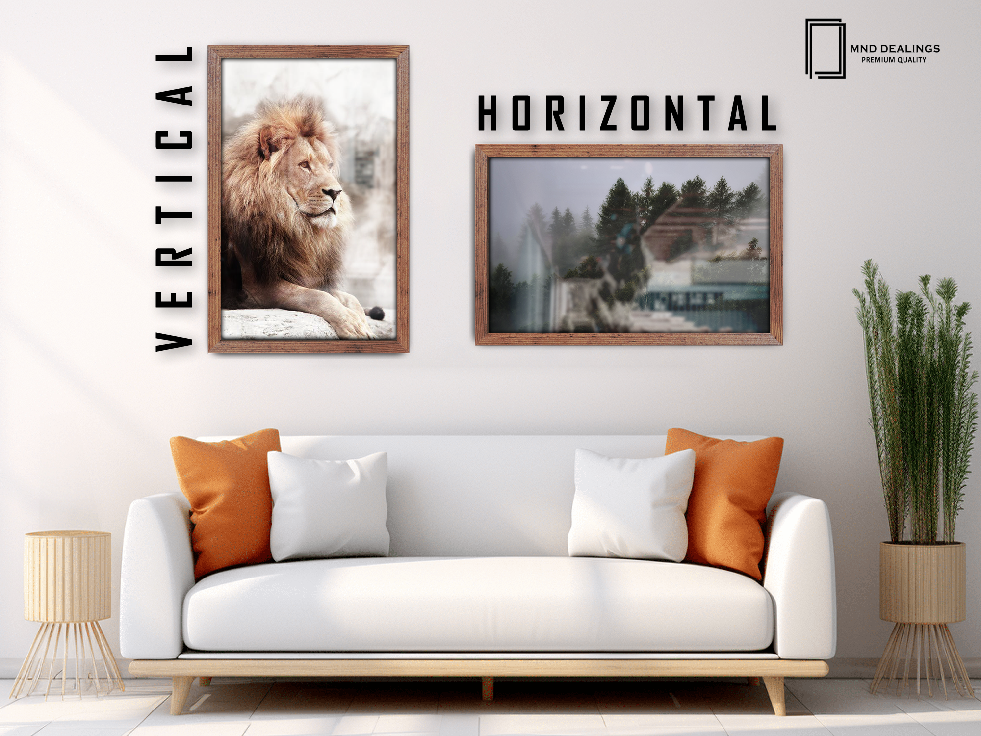 ( 50 x 60 CM ) / 24 x 20 Inch  |  Art Frames - MDF
 -  [ Rustic ]