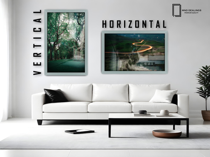( 50 x 60 CM ) / 24 x 20 Inch  |  Frames - MDF
 -  [ Silver ]