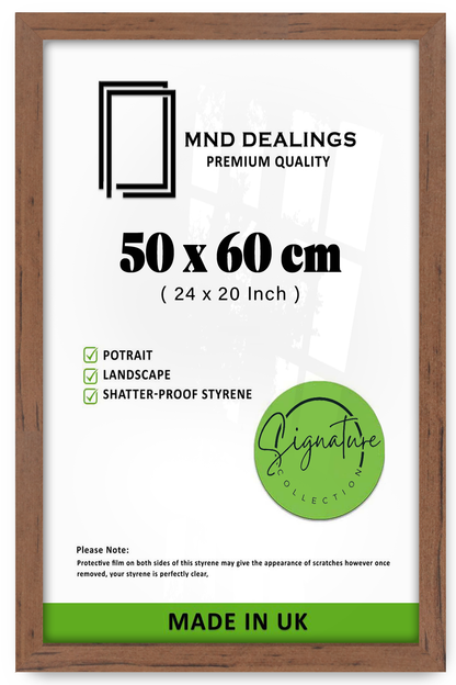 ( 50 x 60 CM ) / 24 x 20 Inch  |  Certificate Frames - MDF
 -  [ Walnut ]