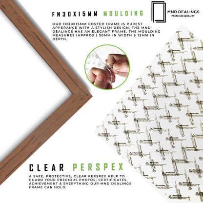 ( 50 x 60 CM ) / 24 x 20 Inch  |  Certificate Frames - MDF
 -  [ Walnut ]
