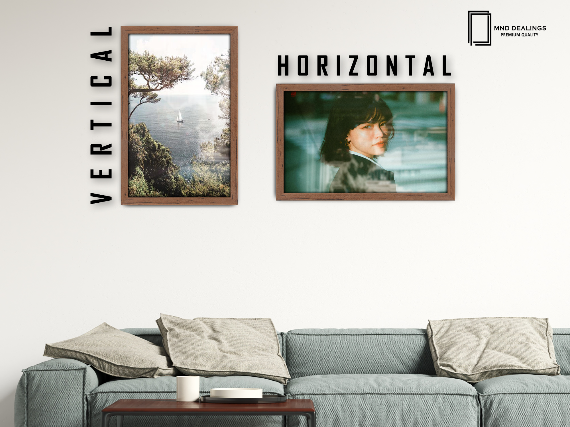 ( 50 x 60 CM ) / 24 x 20 Inch  |  Certificate Frames - MDF
 -  [ Walnut ]