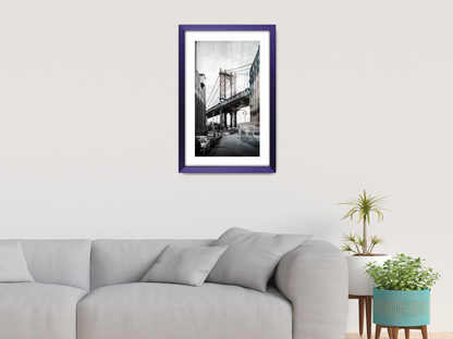 ( 50 x 60 cm ) / 24 x 20 Inch with 50 x 40 cm White Mount Display Frame - MDF