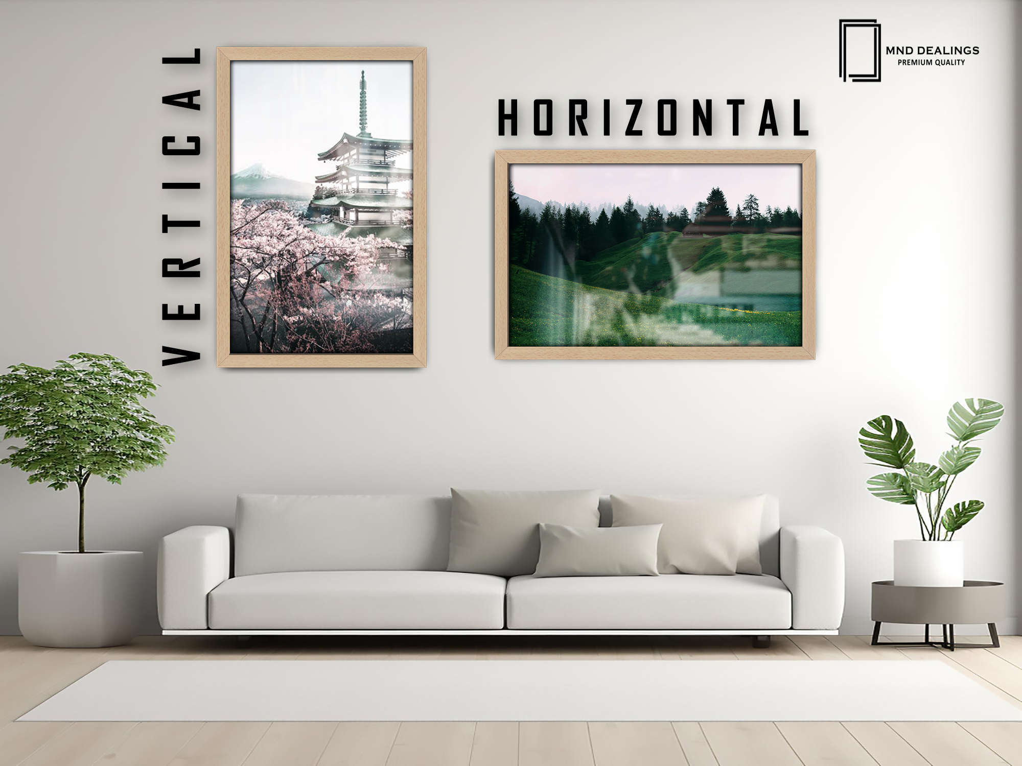 ( 50 x 70 CM ) / 28 x 20 Inch  |  Picture Frames - MDF
 -  [ Beech ]