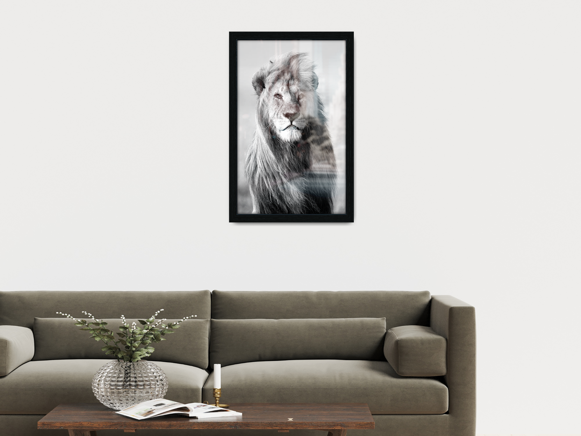 ( 50 x 70 CM ) / 28 x 20 Inch  |  Photo Frames - MDF
 -  [ Black ]