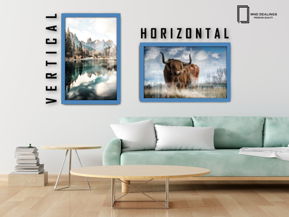 ( 50 x 70 CM ) / 28 x 20 Inch  |  Frames - MDF
 -  [ Blue ]