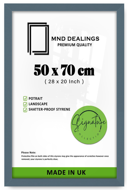 ( 50 x 70 CM ) / 28 x 20 Inch  |  Display Frame - MDF
 -  [ Dark Grey ]
