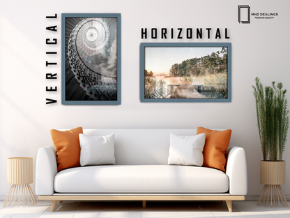 ( 50 x 70 CM ) / 28 x 20 Inch  |  Display Frame - MDF
 -  [ Dark Grey ]