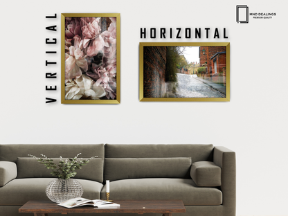 ( 50 x 70 CM ) / 28 x 20 Inch  |  Frames - MDF
 -  [ Gold ]