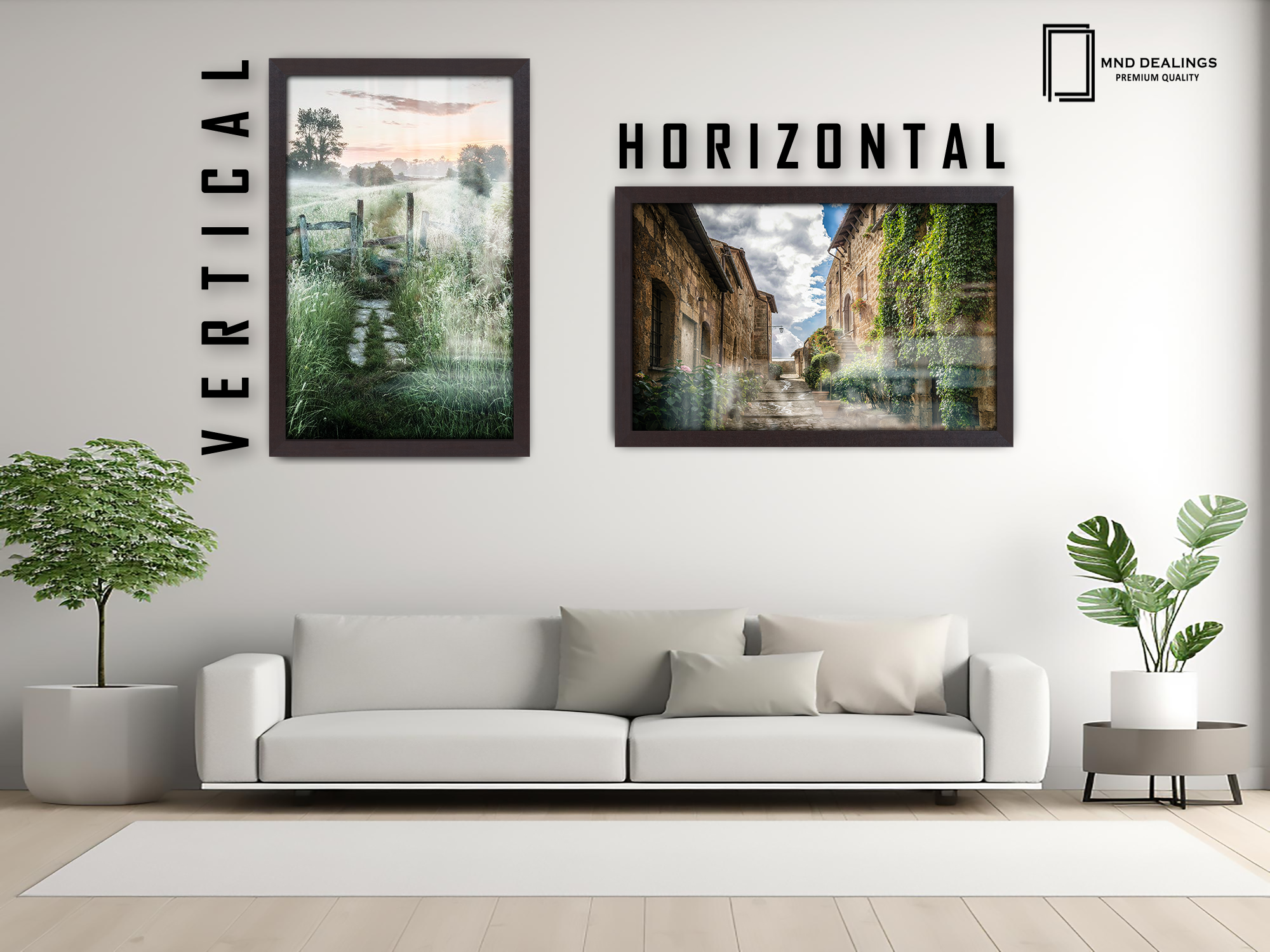 ( 50 x 70 CM ) / 28 x 20 Inch  |  Display Frame - MDF
 -  [ Mahogany ]
