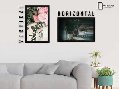 ( 50 x 70 CM ) / 28 x 20 Inch  |  Art Frames - MDF
 -  [ Matt Black ]