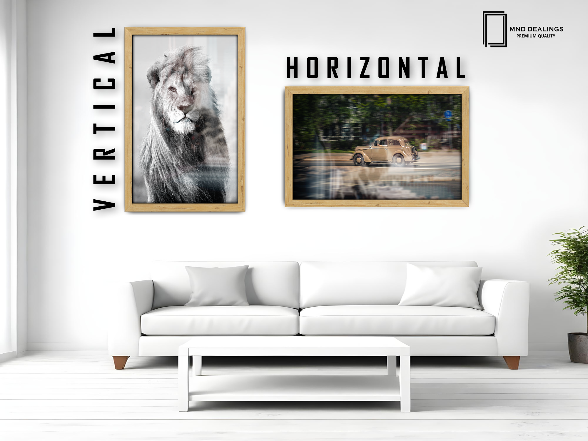 ( 50 x 70 CM ) / 28 x 20 Inch  |  Art Frames - MDF
 -  [ Pine ]