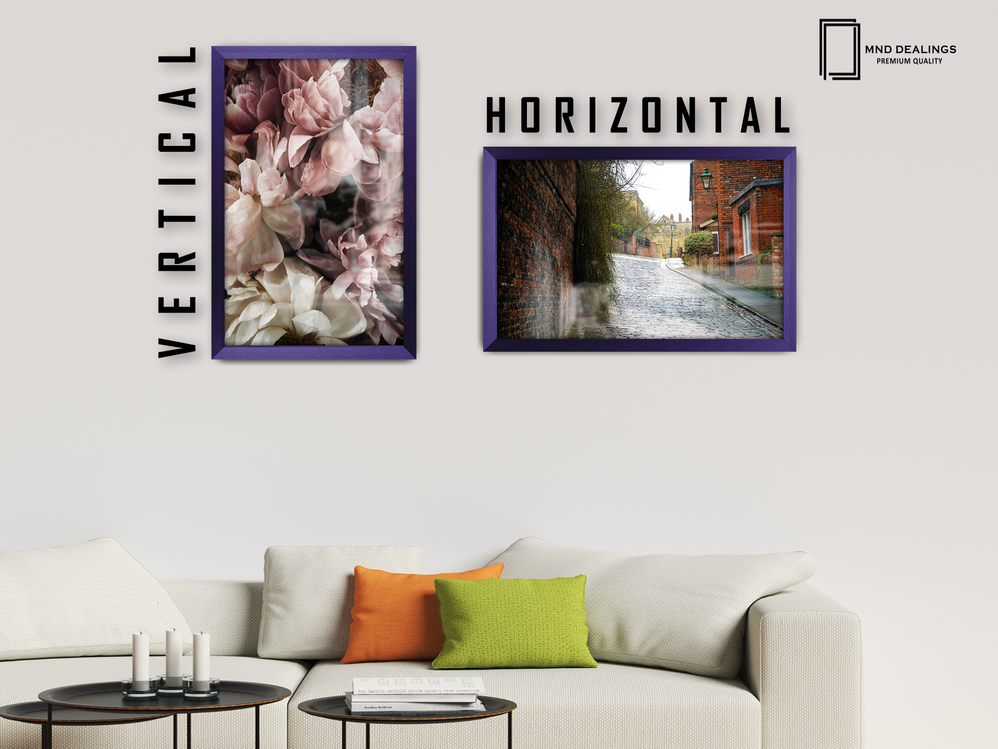 ( 50 x 70 CM ) / 28 x 20 Inch  |  Photo Frames - MDF
 -  [ Purple ]