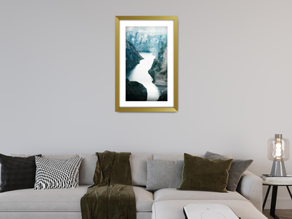 ( 50 x 70 cm ) / 28 x 20 Inch with 60 x 40 cm White Mount Frames - MDF