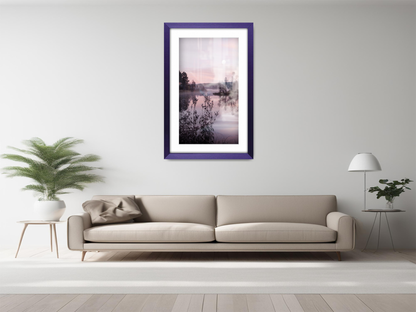 ( 50 x 70 cm ) / 28 x 20 Inch with 60 x 40 cm White Mount Frames - MDF